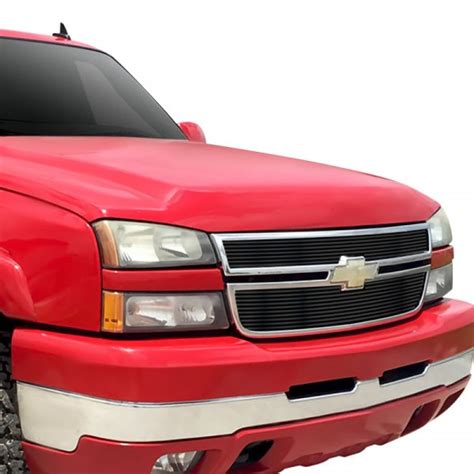 APG Chevy Silverado 2006 2 Pc Black Horizontal Billet Grille