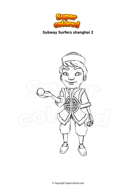 Dibujo Para Colorear Subway Surfers Shanghai 2 Supercolored