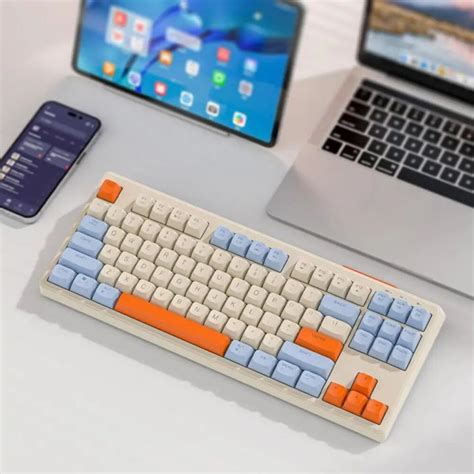 Wireless Mechanical Keyboard Bluetooth Dual Mode Hot Swappable Mini Key Red Switch For Pc