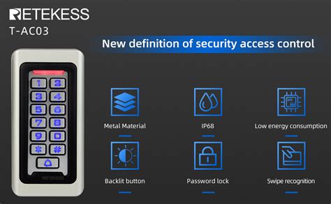 Amazon Retekess T Ac Security Access Control Keypad Rfid Keypad