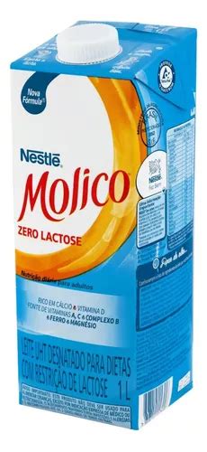 Leite Uht Desnatado Zero Lactose Nestlé Molico 1 Litro Caixa MercadoLivre