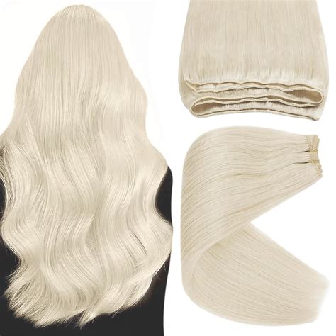 Amazon Sunny Sew In Human Hair Extensions Blonde Hair Extensions