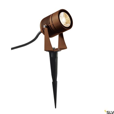 Slv Led Spike Led Outdoor Ground Spike Luminaire Rust