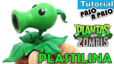 Como Hacer Lanzaguisantes De Plastilina Polymer Clay Plantas Vs