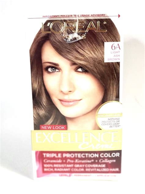 2 Pack Loreal Paris Excellence Creme Permanent Hair Color 6g Light Golden Brown Ebay