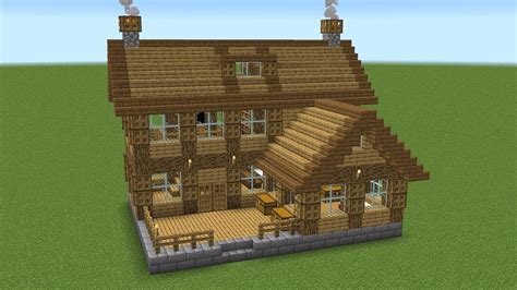 Minecraft How To Build A Wooden Starter House YouTube