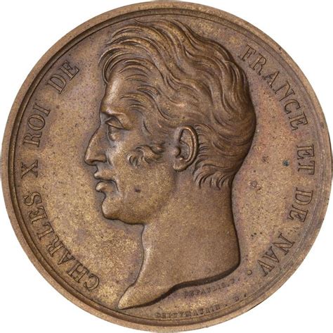 France Bronze Medal Charles X Le Roi Visite La Ville De Catawiki