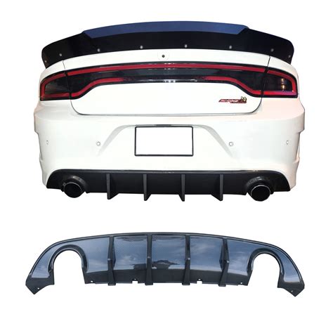 Buy Ikon Motorsportsrear Diffuser Compatible With 2015 2023 Dodge Charger Srt V3 Style Carbon