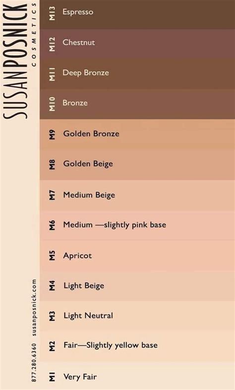 Shades Of Brown And Pink Color Chart