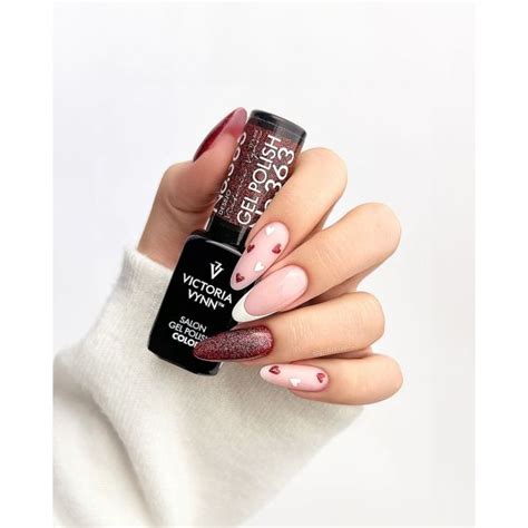 Vernis Permanent Rouge Paillet Gel Polish Desejo Victoria Vynn