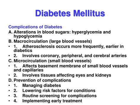 Ppt Diabetes Mellitus Powerpoint Presentation Free Download Id5310433