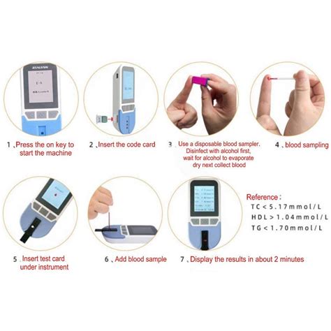 Healthcaretuye In Lipid Test Meter Cholesterol Meter Analyzer Hdl