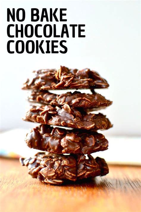 Incredibly Easy No Bake Chocolate Cookies Recipe Chocolate Cookies Vegan Chocolate Recipes