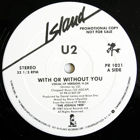 U2 - With Or Without You (1987, Vinyl) | Discogs