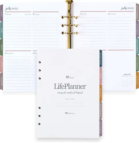 Amazon Erin Condren A5 Ring Agenda LifePlanner Weekly Inserts