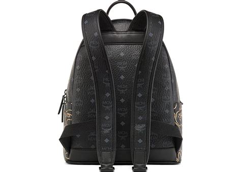 Bape X Mcm Stark Lunar New Year Visetos Daypack Black Ss24 Us