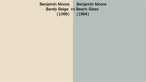 Benjamin Moore Barely Beige Vs Beach Glass Side By Side Comparison