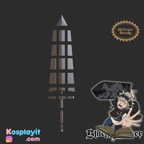 Archivo Stl Asta Demon Slayer Sword 3d Model Digital File Black