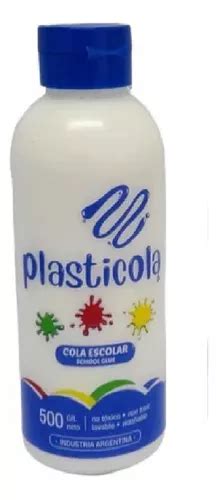 Adhesivo Vinilico Mini Plasticola 500grs Cola Pegar Escolar Color