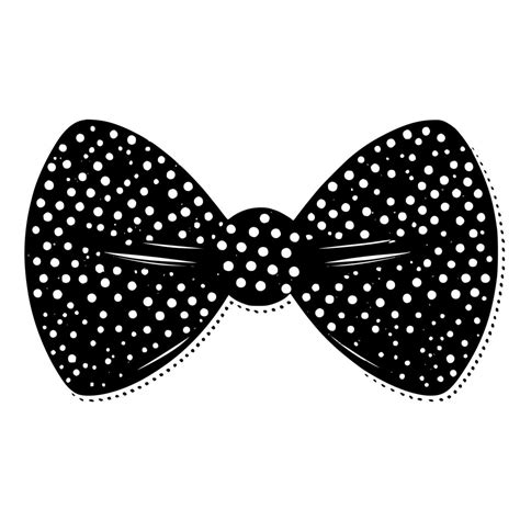 Retro Polka Dot Bow Tie Svg File For Cricut And Silhouette