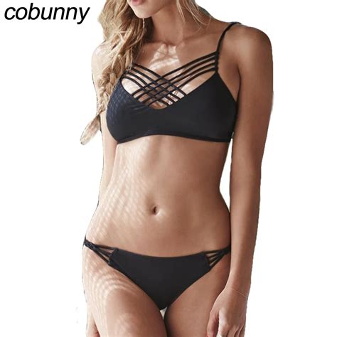 Cobunny New Sexy Swimwear Women Bandage Swimsuit Sexy Bikini