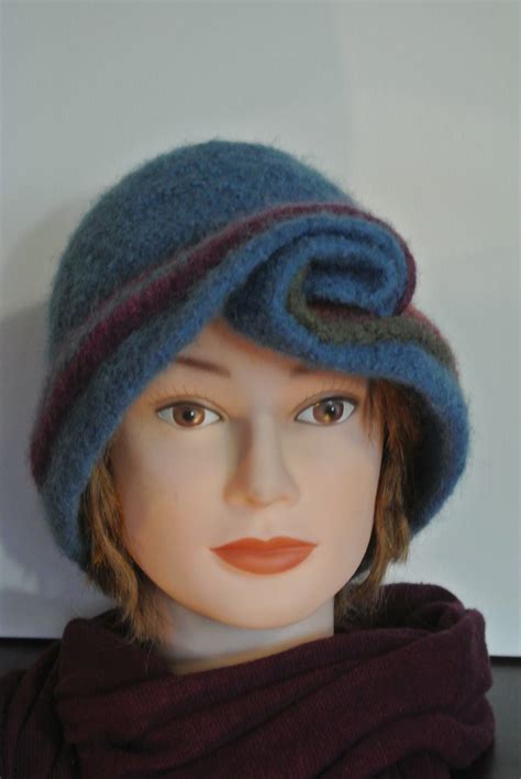 Cloche I Crocheted The Hoodthen Feltedfulled In The Washing Machine