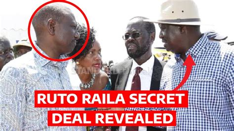 Breaking News Mkataba Wa Siri Ruto Raila Habari Mbaya Kwa Kalonzo Na