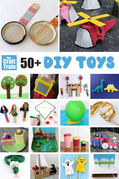 50 Diy Toys For Kids The Craft Train Diy Kids Toys Diy Recycled