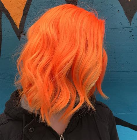 Neon Orange Hair Color