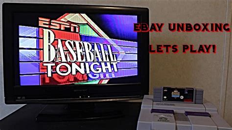 Espn Baseball Tonight Snes Gameplay Ebay Unboxing Nsfw Language