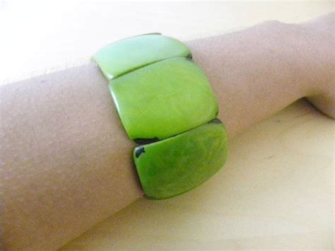 Tagua Nut Seed Eco Friendly Stretchy Fair Trade Chunky Green Etsy