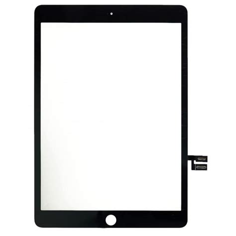 Vitre tactile pour iPad 7 et 8 noir 2019 et 2020 avec adhésif