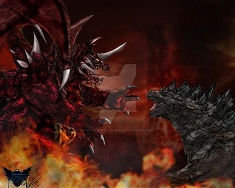 Destoroyah vs Godzilla by GardenofBlackrose on DeviantArt