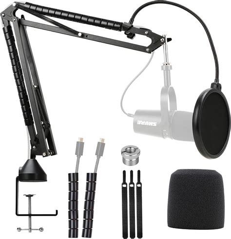 Youshares Shure Mv Stand With Pop Filter Mic Boom Arm With Mic Cover