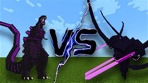 Shin Godzilla Vs Engender Wither Storm Full Fight Mob Battle On Mcpemcbe Youtube