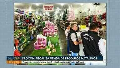 Meio Dia Paraná Noroeste Procon fiscaliza venda de produtos