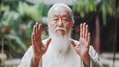 Kung Fu Master In Action A Captivating Image Showcasing An Experienced
