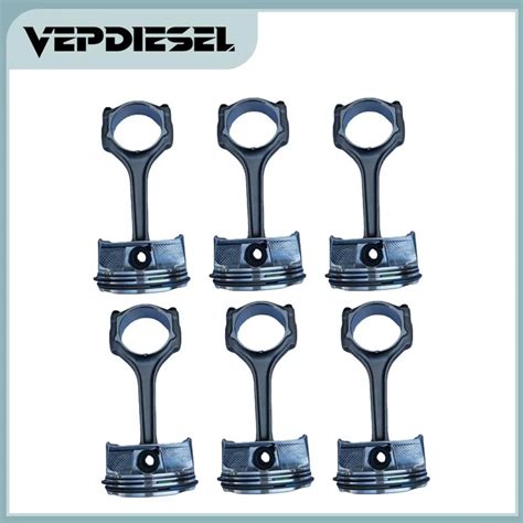 6pcs Original Connecting Rods Piston Assemblies For 2011 2019 Chrysler