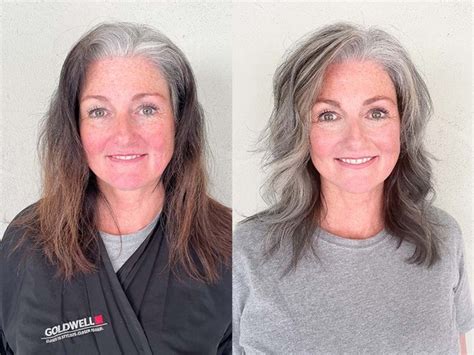 Makeover Seamlessly Blending Grey For Natural Sophisticated Look