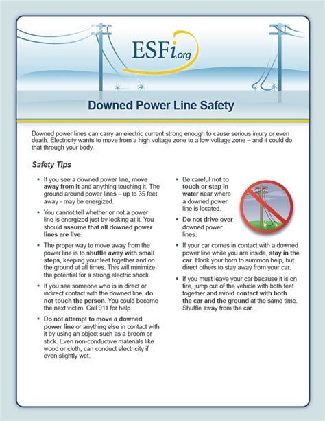 Downed Power Lines Infographic – SafetyNow ILT