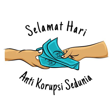 Hakordia Simbol Hari Anti Korupsi Berhenti Tangan Hentikan Korupsi Hari Anti Korupsi Berhenti