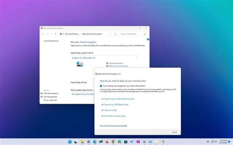 How To Backup Bitlocker Recovery Key On Windows 11 Pureinfotech