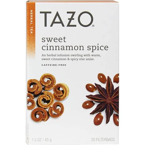 Tazo Herbal Tea Sweet Cinnamon Spice 20 Tea Bags 2 Pc