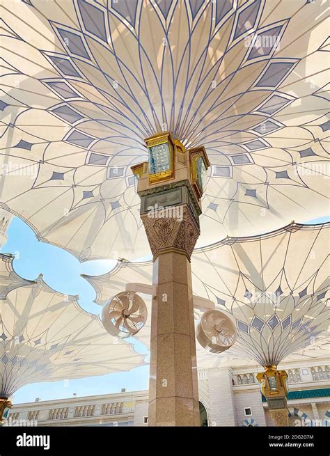 Madinah Saudi Arabia January 2020 View Of Beautiful Pillar At