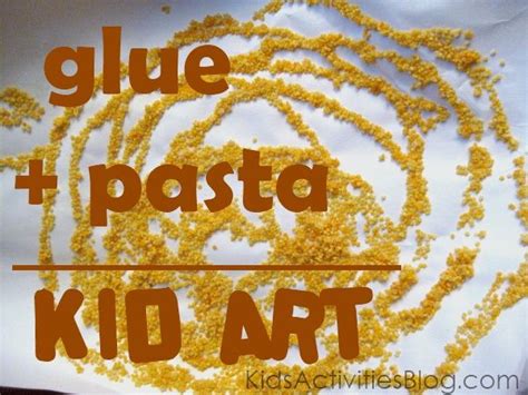 Macaroni Art Glue Pasta Fun For Kids Kids Activities Blog