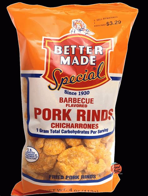 Better Made Barbecue Flavored Pork Rinds Chicharrones Other Snacks Better Made The Vernors