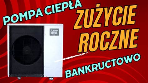 12 miesięcy z OGRZEWANIEM POMPA CIEPŁA Zużycie roczne prądu z Pompą