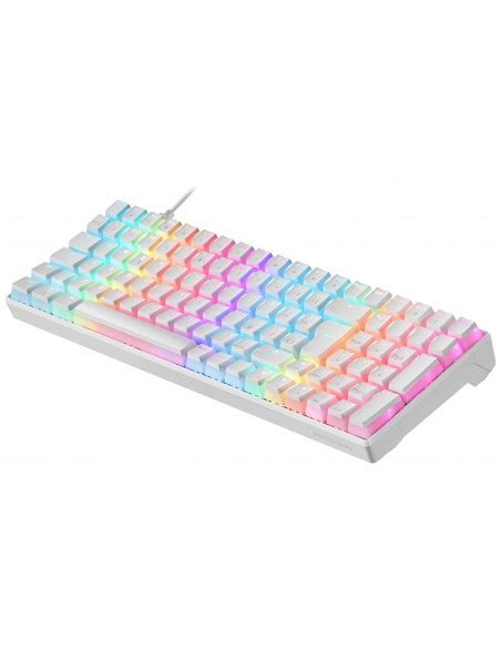 Mars Gaming MKULTRA Teclado Mecánico Blanco Switch Marrón Online Canarias