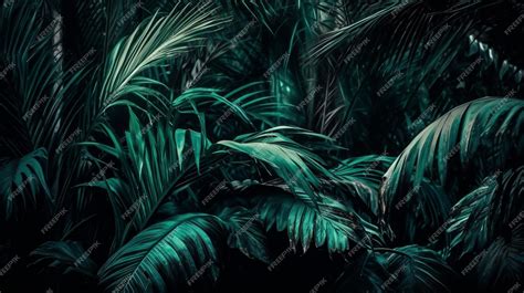 Premium Photo | Green jungle wallpaper that is from the jungle.