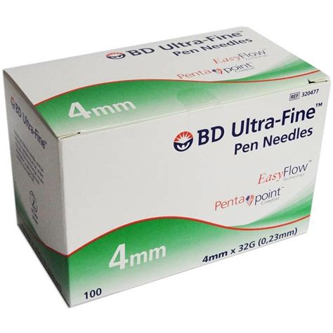 Bd Ultra Fine Pen Needles Mm G Pcs Shopee Malaysia